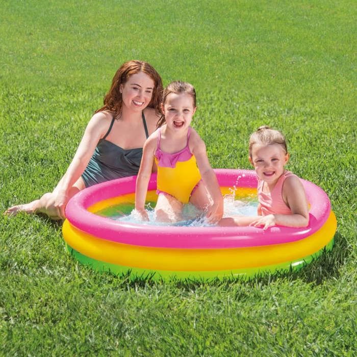 Piscine autoportante INTEX - 57412 - Trois boudins - Ø114 x 25 cm - Sans Phtalates