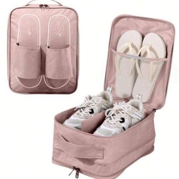Sac Rangement à chaussures fermeture éclair à Double couche pour le voyage