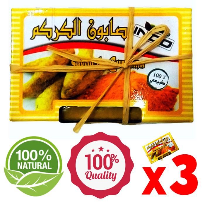 Savon curcuma soin acné regénérant 100% Naturel 240g