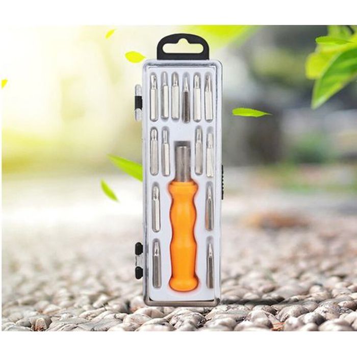 Kit de tournevis à main 15 pièces-Outils multifonctions tournevis combinés