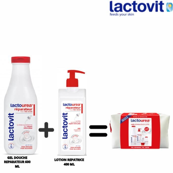 Pack Gel Douche - MARQUE - Repair - 600 ML - Lotion - 400 ML - Hydratante
