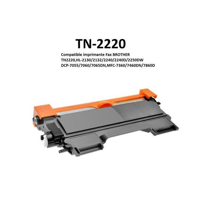 Toner TN2220 Compatible avec les imprimantes Fax
