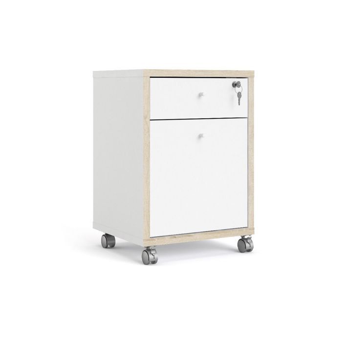 Étagère - FUNCTION PLUS - Caisson - Bois - 4 roulettes - 58,4 cm de hauteur