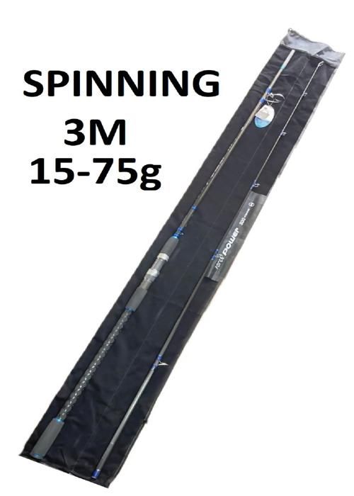 Canne spinning - Scorpion - FORCE POWER - 3M - 15-75g - Anneaux Fuji