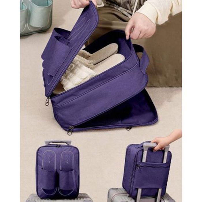 Sac Rangement à chaussures fermeture éclair à Double couche pour le voyage