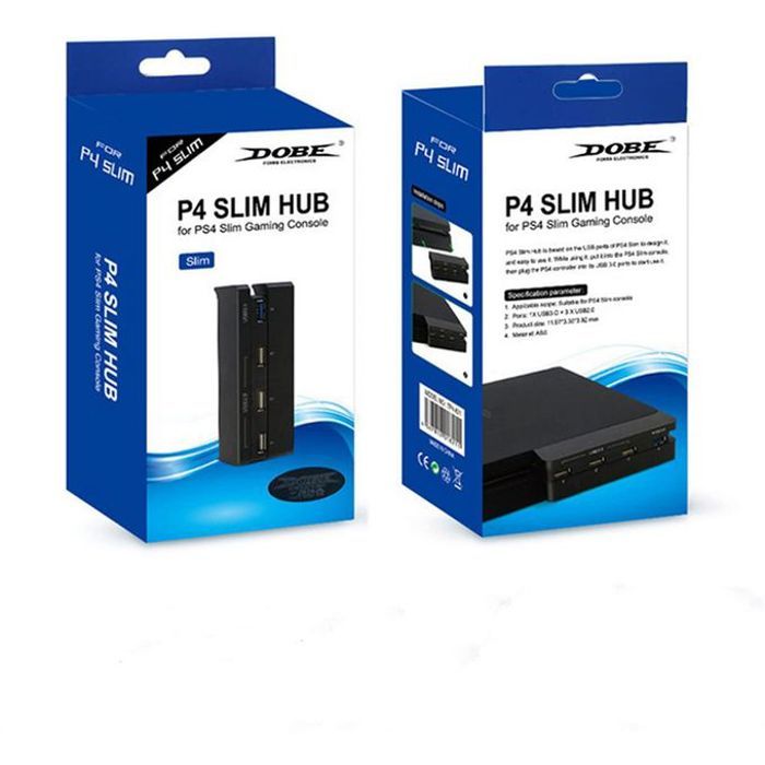 Dobe USB HUB FOR PS4 SLIM GAMING CONSOLE - BLACK (TP4-821)