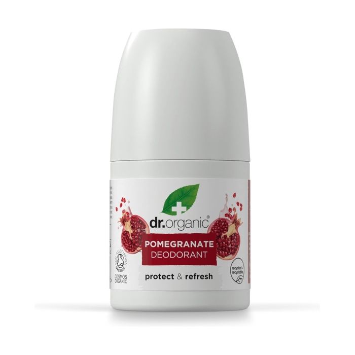 Déodorant Roll On - DR.ORGANIC - Pomegranate - 50ml - Sans sels d'aluminium