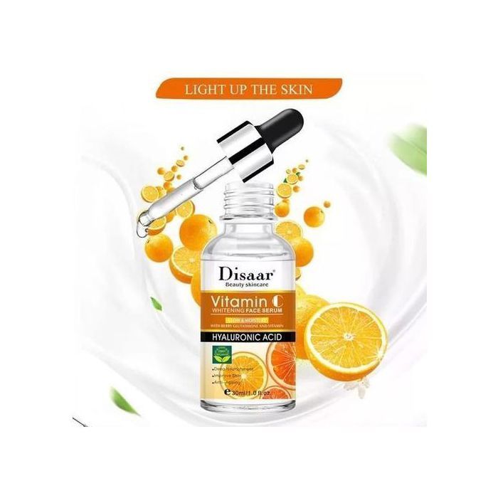 Sérum Visage - Vitamine C - Haute Concentration - Acide Hyaluronique - Hypoallergénique