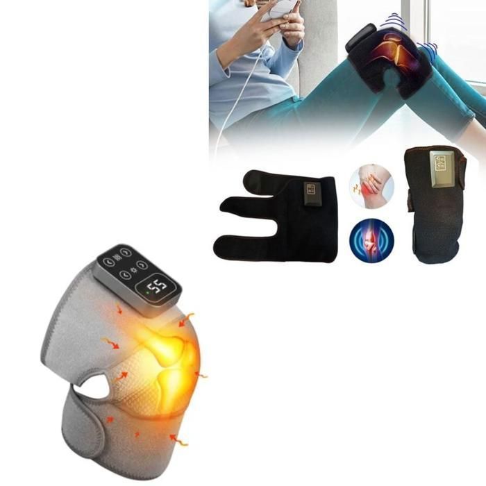 Masseur chauffant sans fil pour genou(Couleur aléatoire)