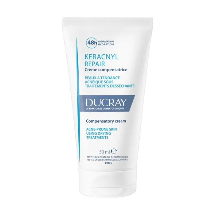 Crème Visage - Ducray - Keracnyl Repair - 50ml - Hypoallergénique - Peaux sèches