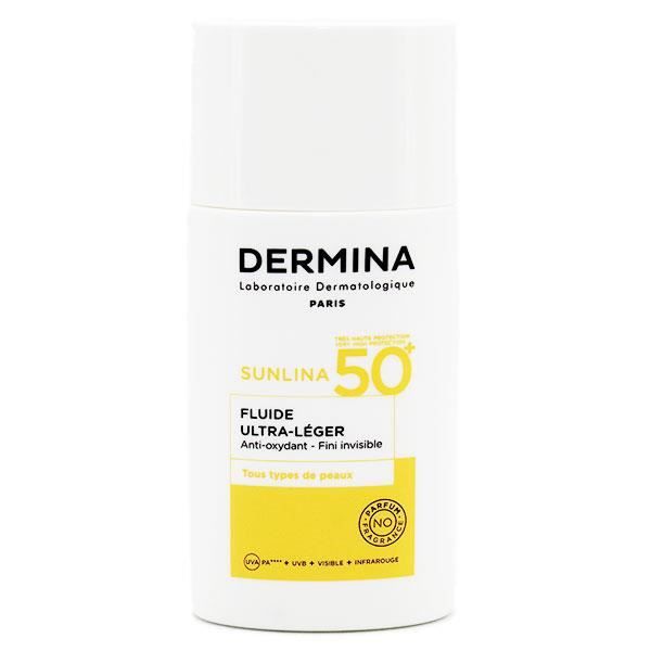 Dermina Sunlina Fluide Ultra Léger SPF50+ 50ml