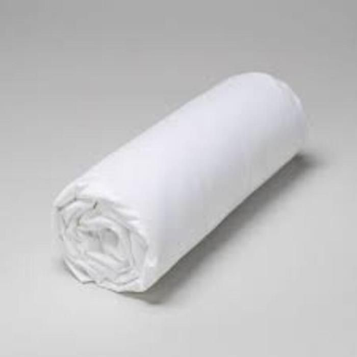 DRAP HOUSSE PERCALE 300 FILS COTON PEIGNE EYPTIEN BLANC - 200X200X43 - BLANC