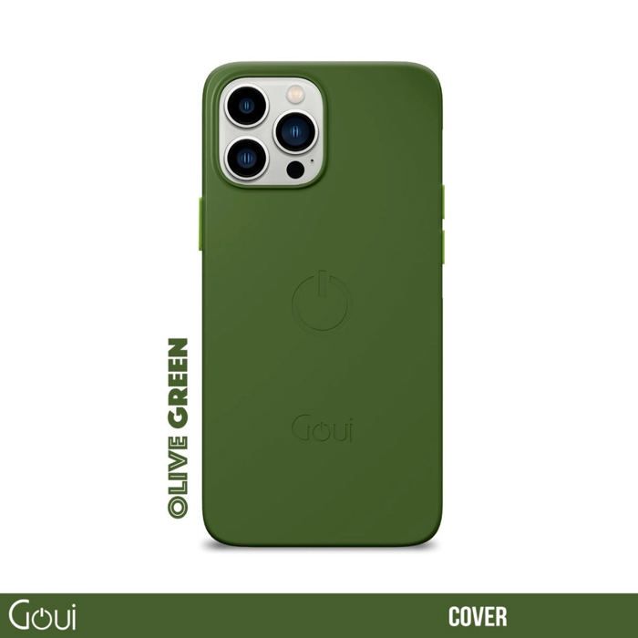 Goui Coque iPhone 14 Pro Max Vert Olive avec MagSafe