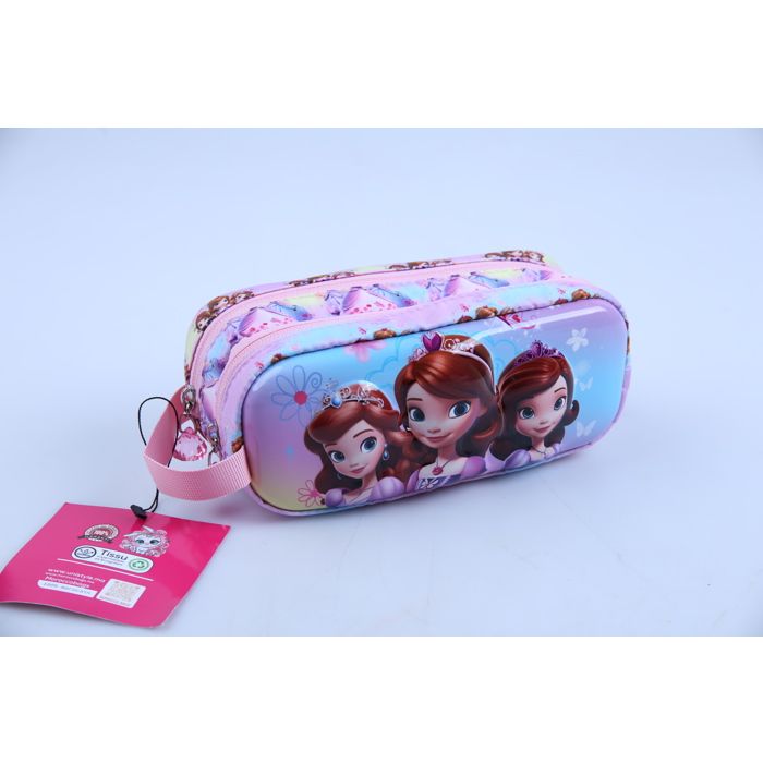 TROUSSE RECTANGULAIRE 2 ZIPS VISUEL 3D FILLE