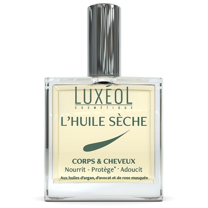 Huile Sèche - Luxéol - 100ml - Huile d'argan - Huile d'avocat - Rose musquée