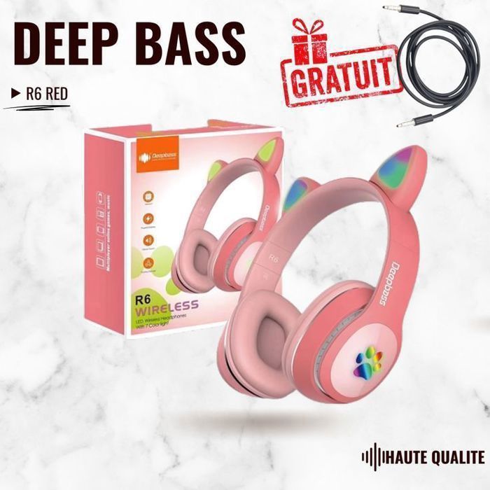 Casque Deep Bass R6 ROSE