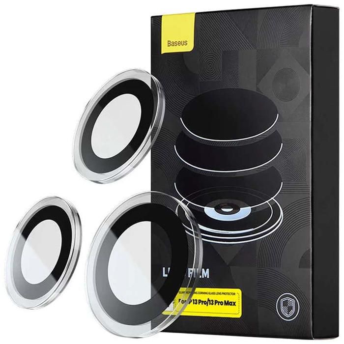 Film de protection d'objectif - Baseus - iPhone 13 Pro/Pro Max - Verre trempé - Transparent - Pack de 1