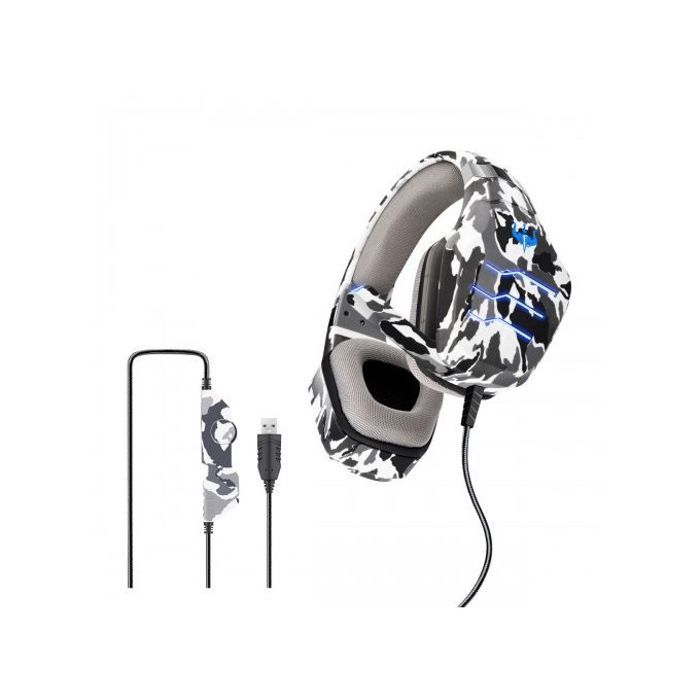 Casque Gamer - Gaming - Q9 - 40 mm - USB Filaire - Éclairage LED
