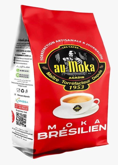 Café Moka Brésilien En Grains 1kg 70% Robusta 30% Arabica