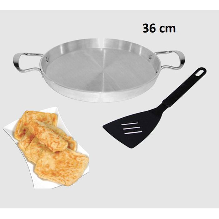Poêle à frire en aluminium 36 cm avec pelle