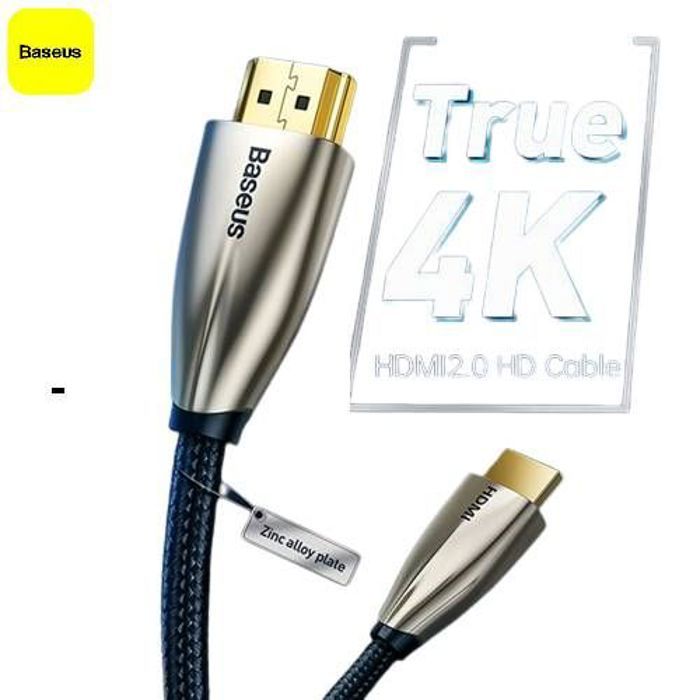 HDMI Male Vers HDMI Male, 4K 60 Hz 3D 18Gbps 1m Haute Qualité