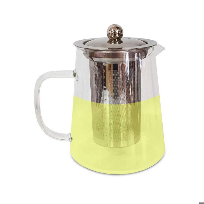 Théière en verre avec filtre 900ml Pandiani Résistant au feu et la chaleur
