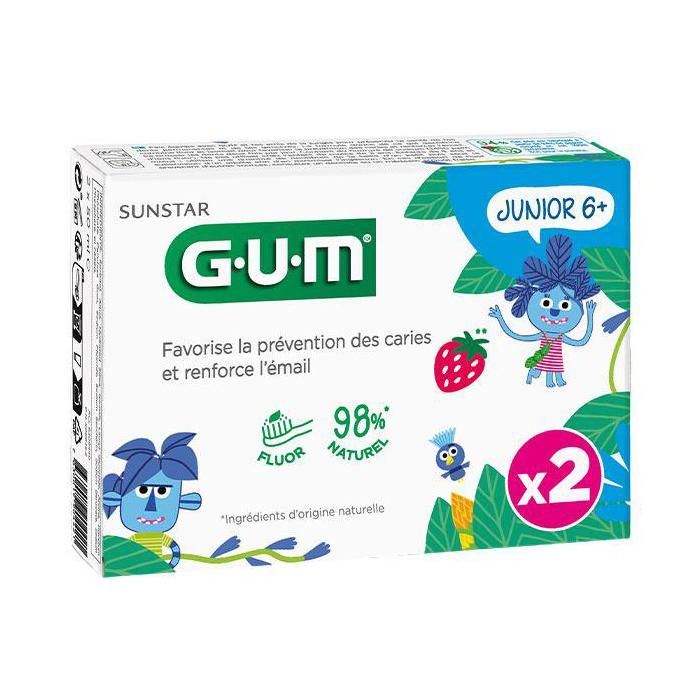 Gum Dentifrice Junior Lot de 2 x 50ml