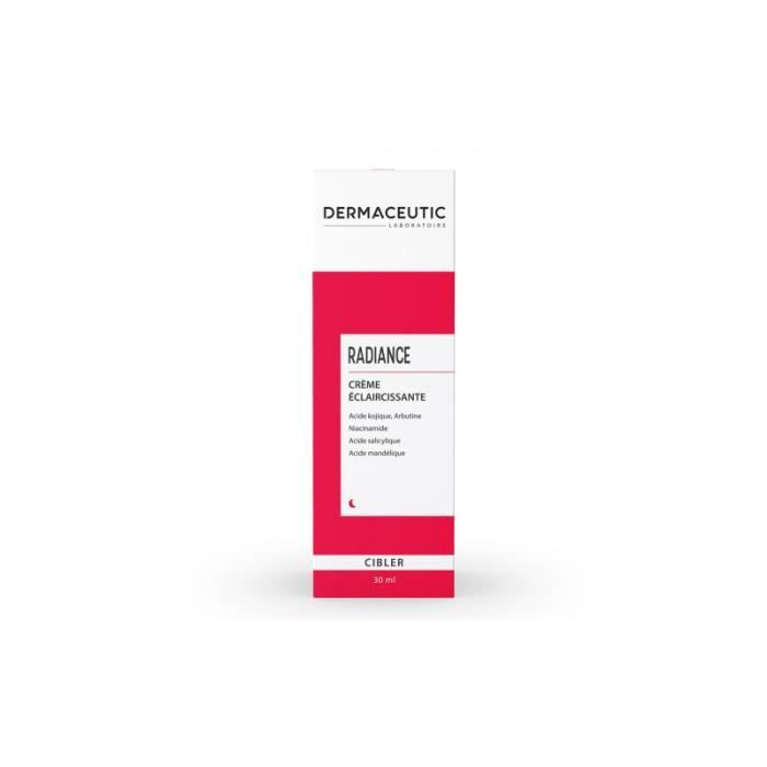 Crème Éclaircissante - Dermaceutic - Radiance - 30Ml - Sans Parabène - Teint Éclairci