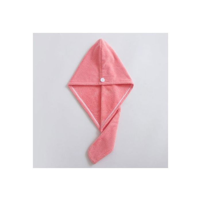 Serviette pour cheveux en microfibre douce -Rose
