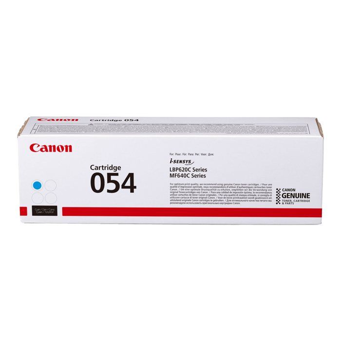 Cartouche de toner CANON 054 - Cyan pour i-SENSYS MF645Cx, MF643Cdw, MF641Cw, LBP623Cdw et LBP621Cw