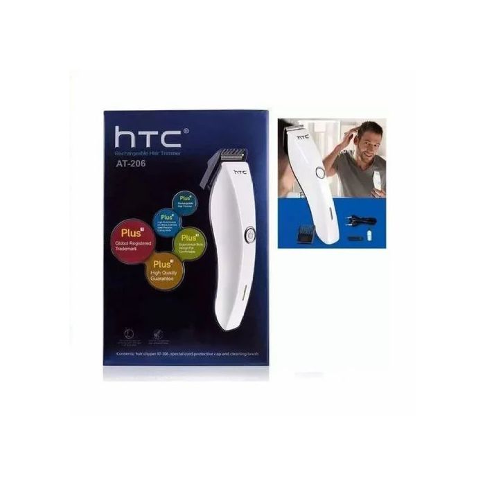 Htc Tondeuse à Cheveux Rechargeable - Rasoir AT-206 - Blanc