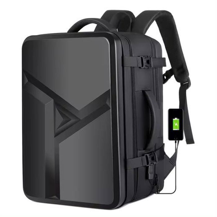 Sac à dos coque dure - SPAHER - PC 17 pouces - Port USB - Grande capacité - Extensible
