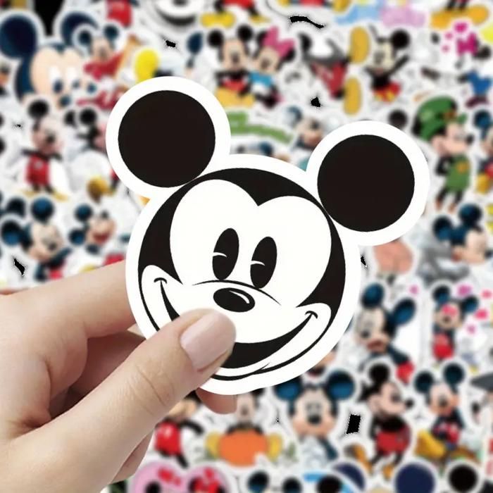 Autocollants - Disney - Mickey & Minnie - 60 stickers PVC - Multicolores - Décoration DIY