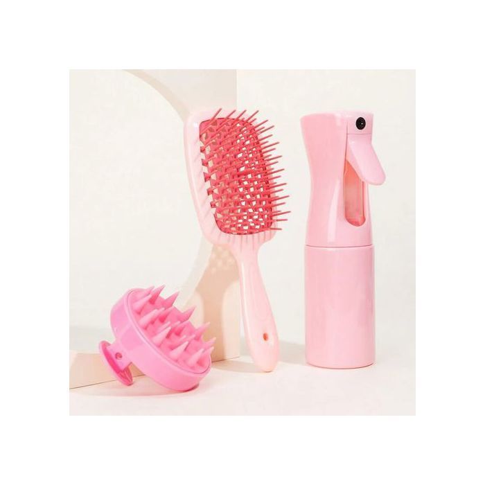 Ensemble de Peignes de Massage, Brosse Anti-Casse et Bouteille de Pulvérisation