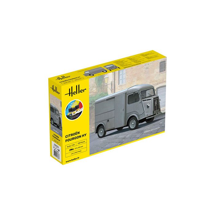Maquette à assembler - HELLER - Citroën Fourgon Hy Tube - Échelle 1/24 - 138 pièces - Fabrication France