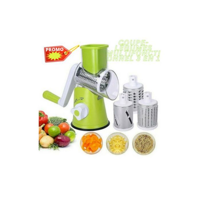 Coupe-légumes multifonctionnel 3 en 1, coupe-fruits déchiqueteuse à fromage