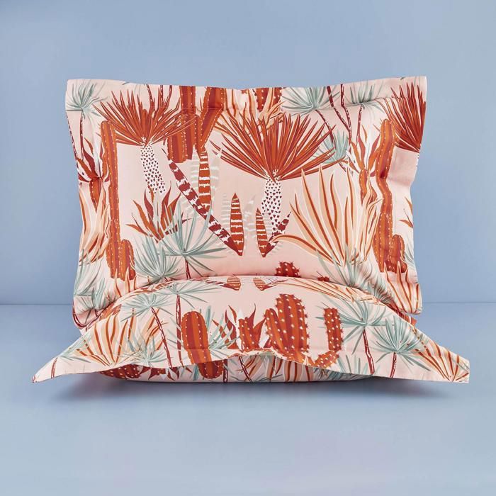 Taie d'oreiller (50x70)- Fout Oxford - Saumon