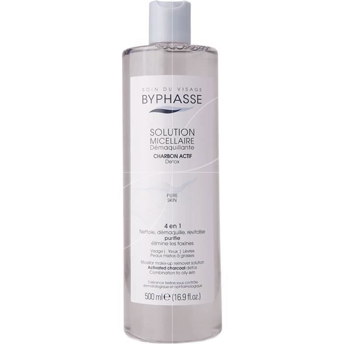 Solution micellaire démaquillante au charbon actif 500 ml