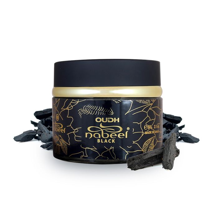 OUDH NABEEL BLACK 60GMS INCENSE