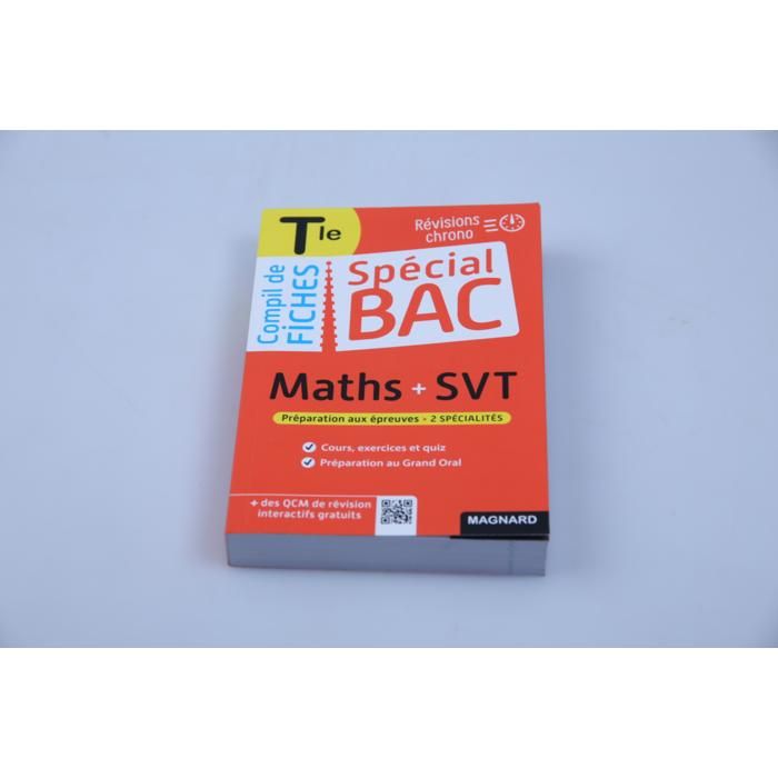 Fiches de Révision - GENERIC - Spécial Bac Maths-SVT - Tle - Claires et Illustrées - Révision Autonome