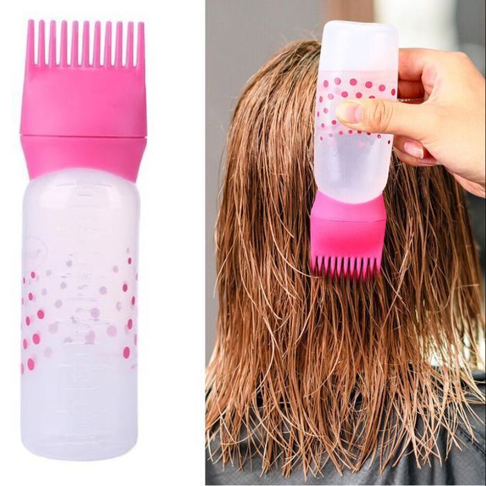 Flacon de Coloration Cheveux - Peigne Applicateur, Racines Parfaites