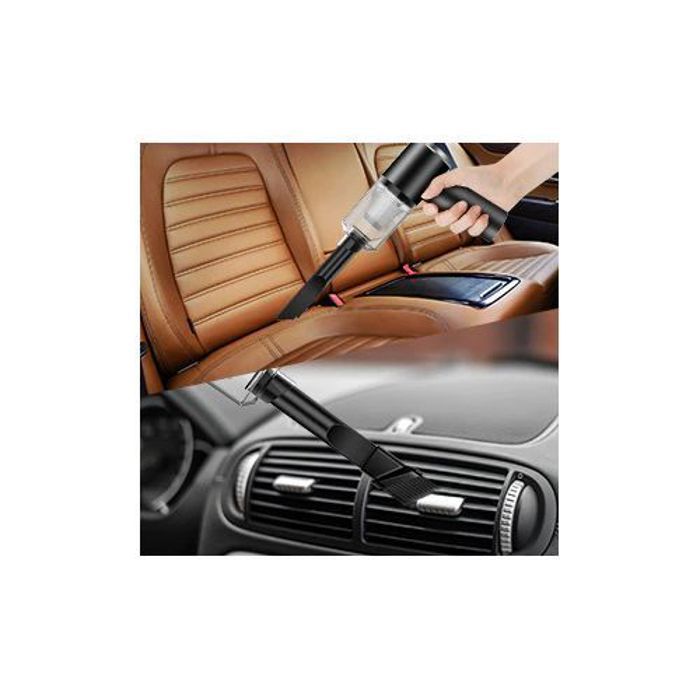 Aspirateur de voiture 2 en 1 avec lumière LED Mini portable sans fil