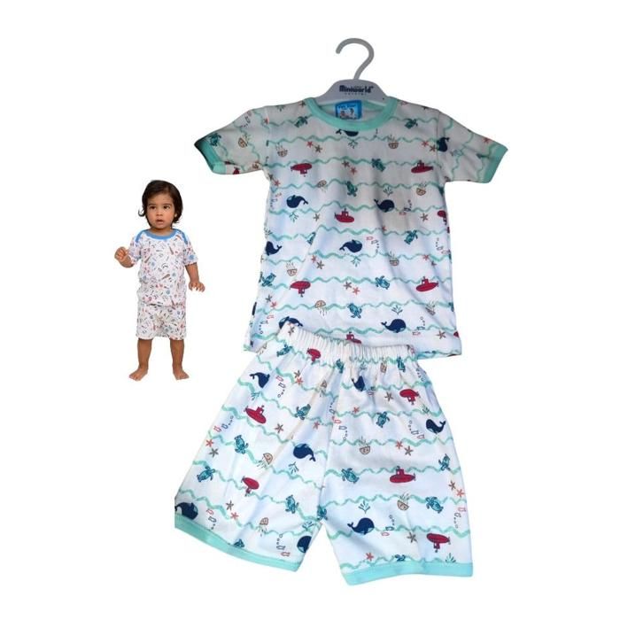 Pyjama t-shirt chorte coton 3-6 mois ,