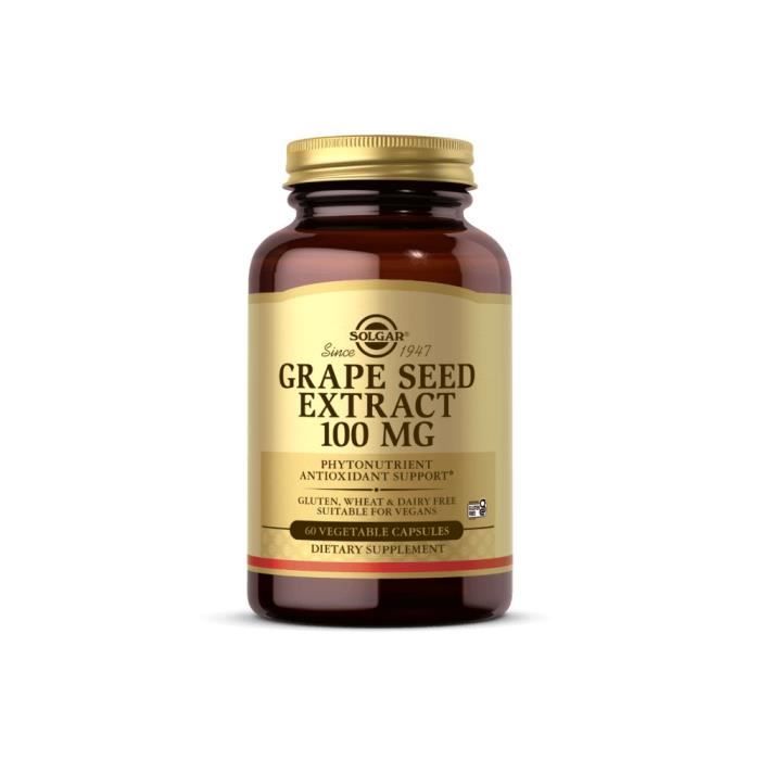 Compléments alimentaires Grape Seed BI7916 , Solgar,