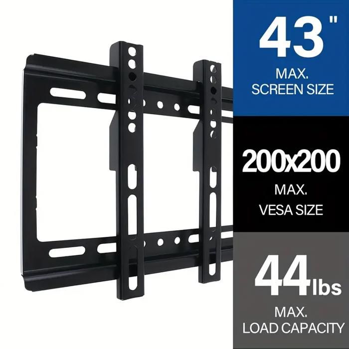 Support Mural Ultra-Mince - SKYFAST - VESA200 - 35.56-109.22 cm - Charge max. 19.96KG - Métal