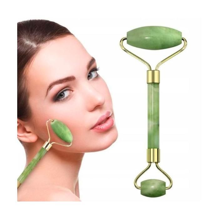 Rouleau de massage facial de visage pierre jade masseur facial, rouleau de jade masseur