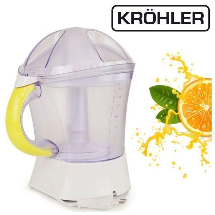 KRÖHLER - Presse Agrumes - PEPA-8109 - 1,2L - Rotation alternée - 40W