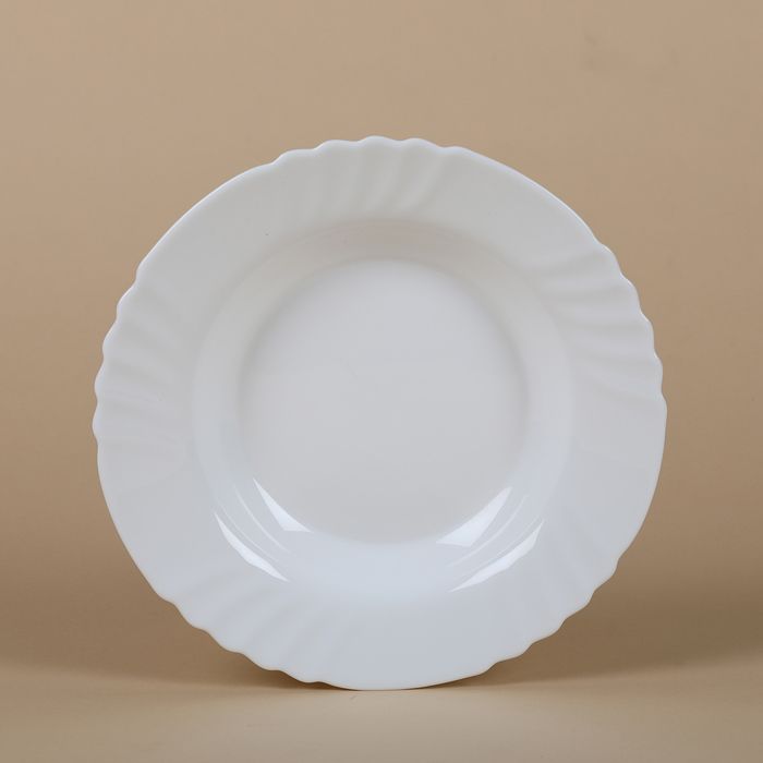 Plat soupe blanc 23 cm