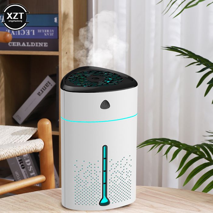 Humidificateur d'air, ultrasonique diffuseur d'huile essentielle, parfumé,pour maison et bureau, LED, USB, 1000ML