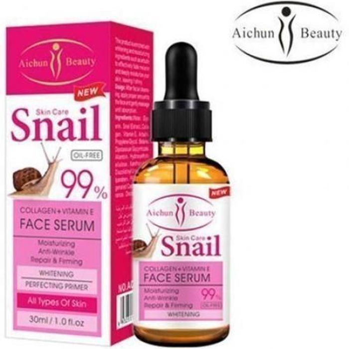 Sérum Visage - AICHUN BEAUTY - Escargot Collagène 99% - Vitamine E - Hydratant - Anti-âge